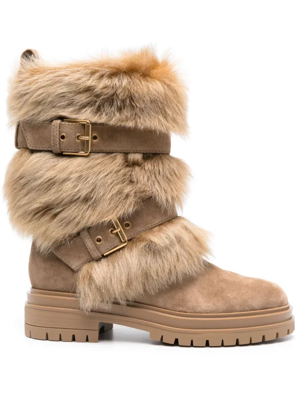 Gianvito Rossi Maverick Boots in Brown