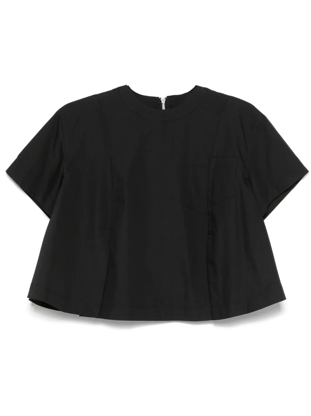 sacai プリーツ シャツ - ブラック sacai プリーツ シャツ - ブラック