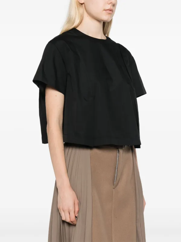Sacai プリーツ シャツ | ブラック | FARFETCH JP