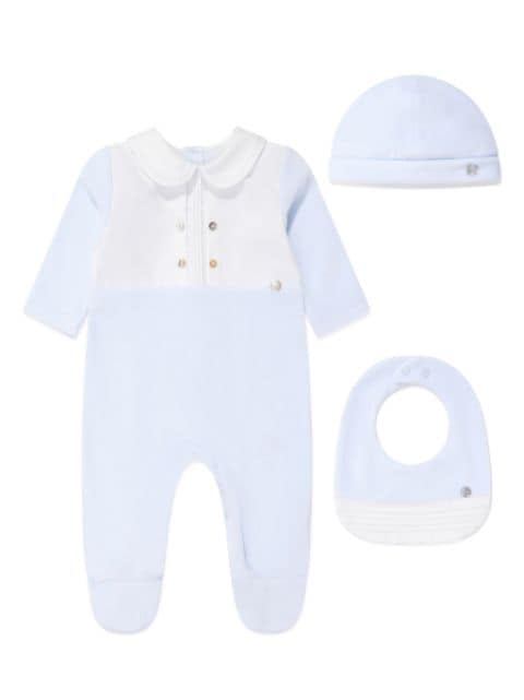 Paz Rodriguez velour babygrow set 