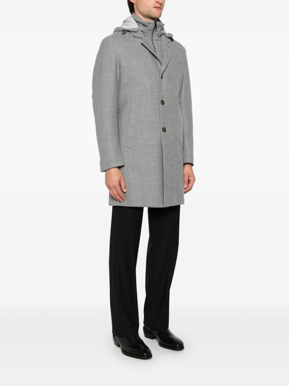 Shop Montecore Padded Coat In Grey