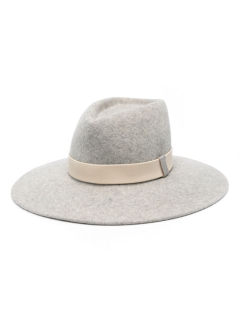 Peserico wool felted fedora hat