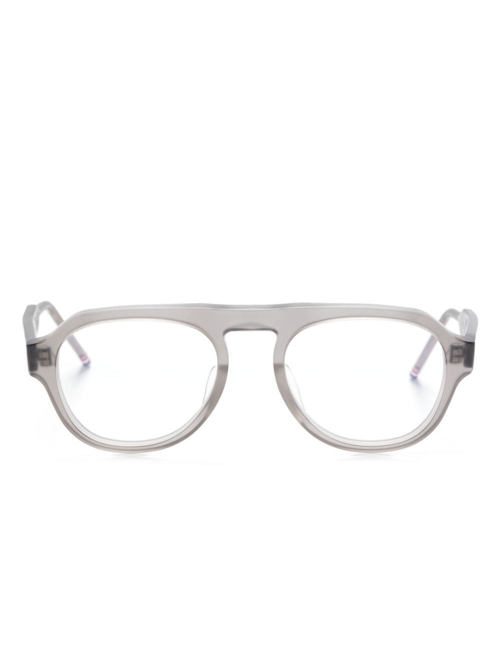 Thom Browne Eyewear Zonnebril met piloten montuur Grijs