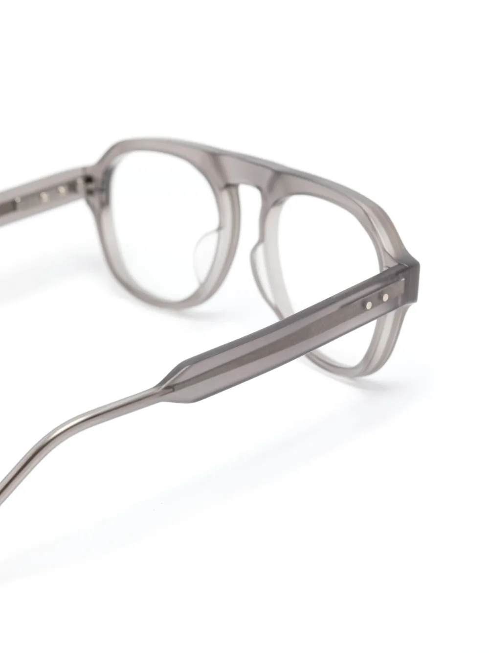 Thom Browne Eyewear Zonnebril met piloten montuur Grijs