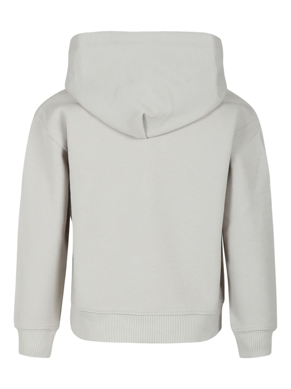 Shop Calvin Klein Logo-embroidered Hoodie In Nude