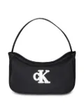 Calvin Klein Kids logo-patch shoulder bag - Black