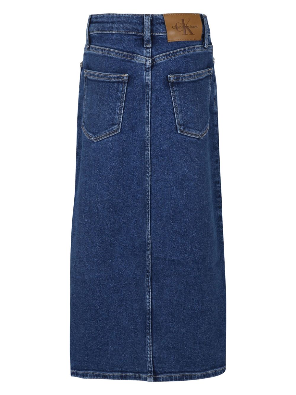 Calvin Klein Kids denim midi skirt - Blue