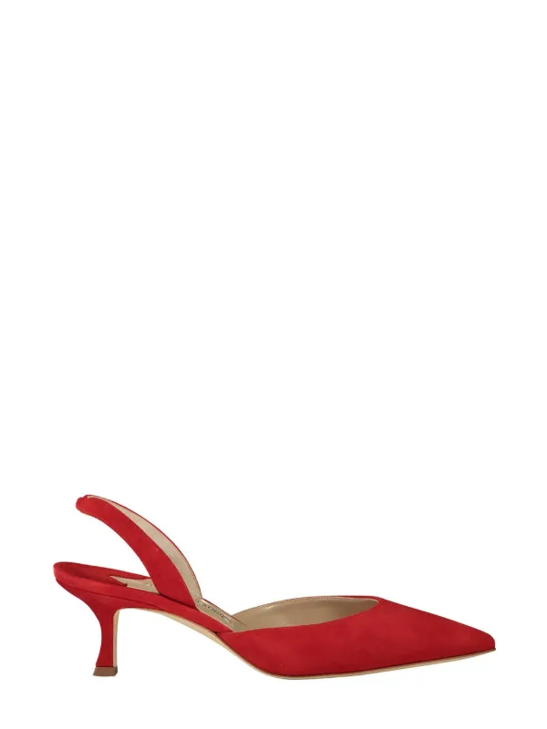 Manolo Blahnik Escarpins Carolyne 50 Mm Rouge FARFETCH FR