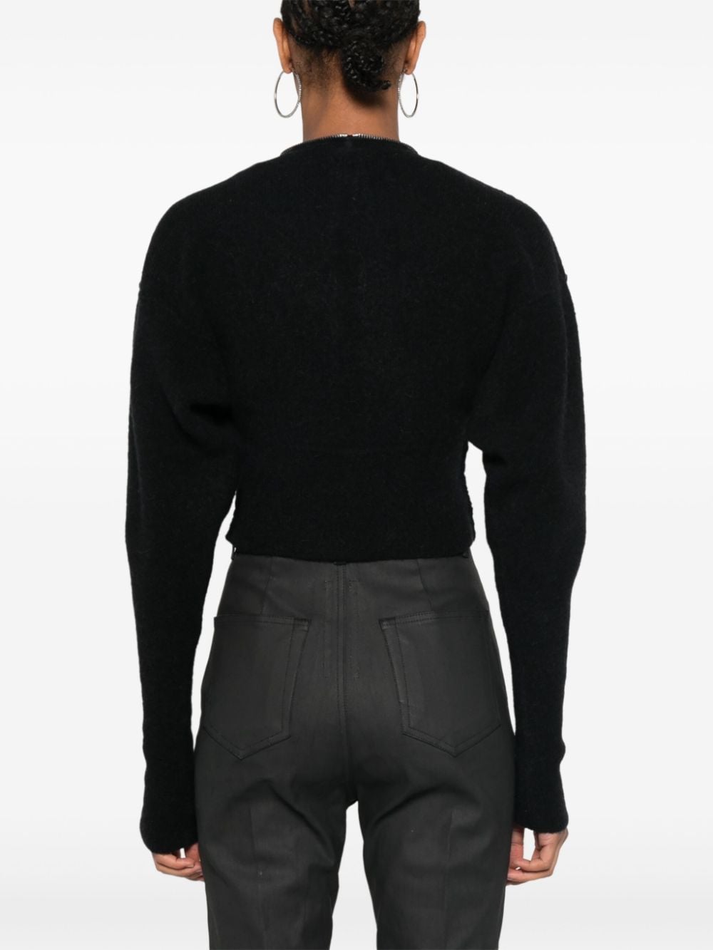 Shop Rick Owens Batwing Cardigan In Black