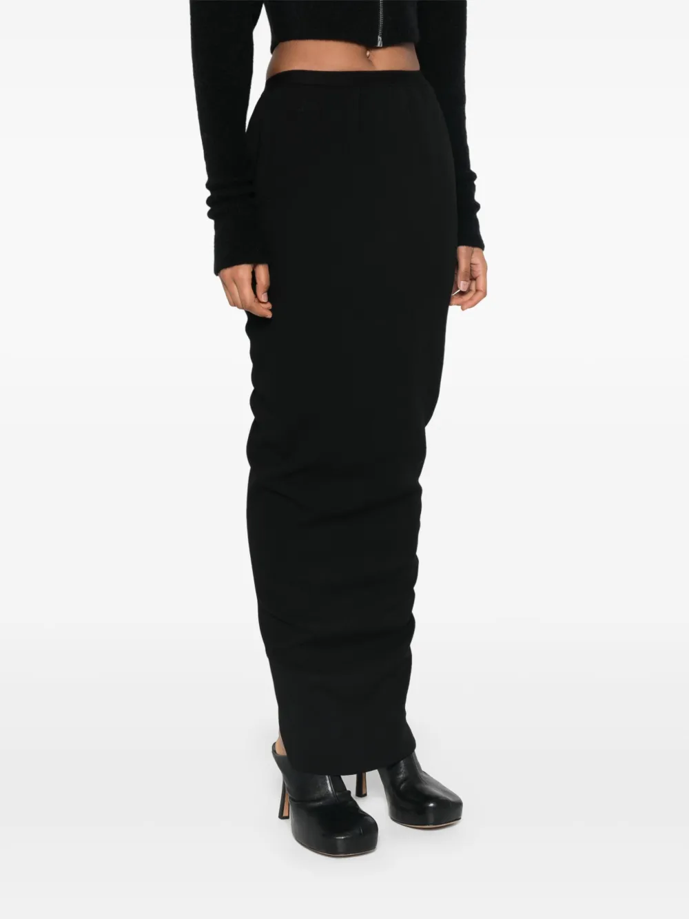 Rick Owens Pillar maxi-rok Zwart
