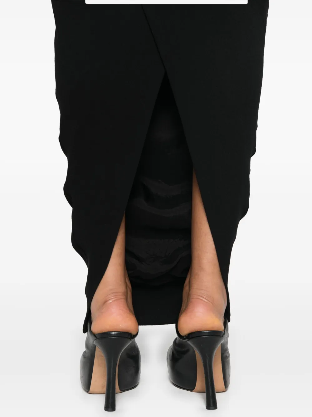 Rick Owens Pillar maxi-rok Zwart