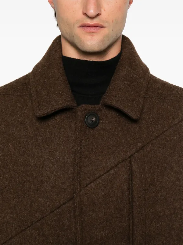 Rick Owens Jumbo Mac コート | ブラウン | FARFETCH JP