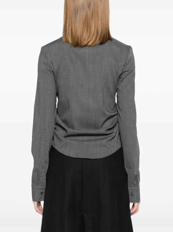 OUR LEGACY Slim Zip シャツ | グレー | FARFETCH JP