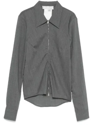 OUR LEGACY Slim Zip シャツ | グレー | FARFETCH JP