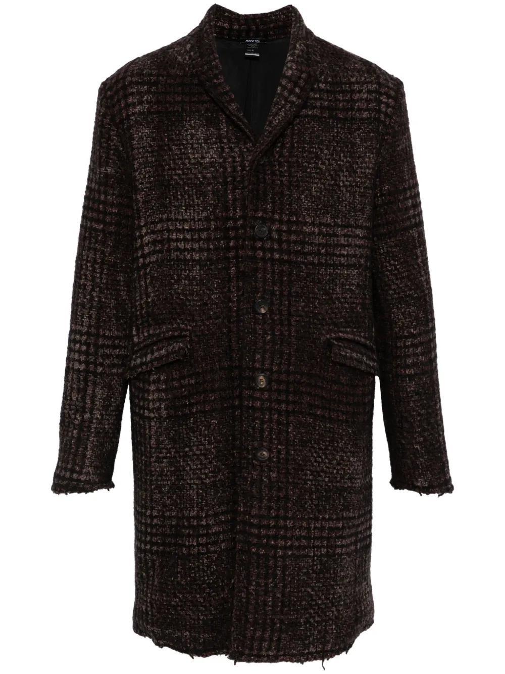 Avant Toi Manteau a Motif Prince De Galles Marron FARFETCH CM