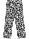 ARTE floral-print trousers - White