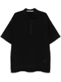 Alexander Wang logo-patch polo shirt - Black