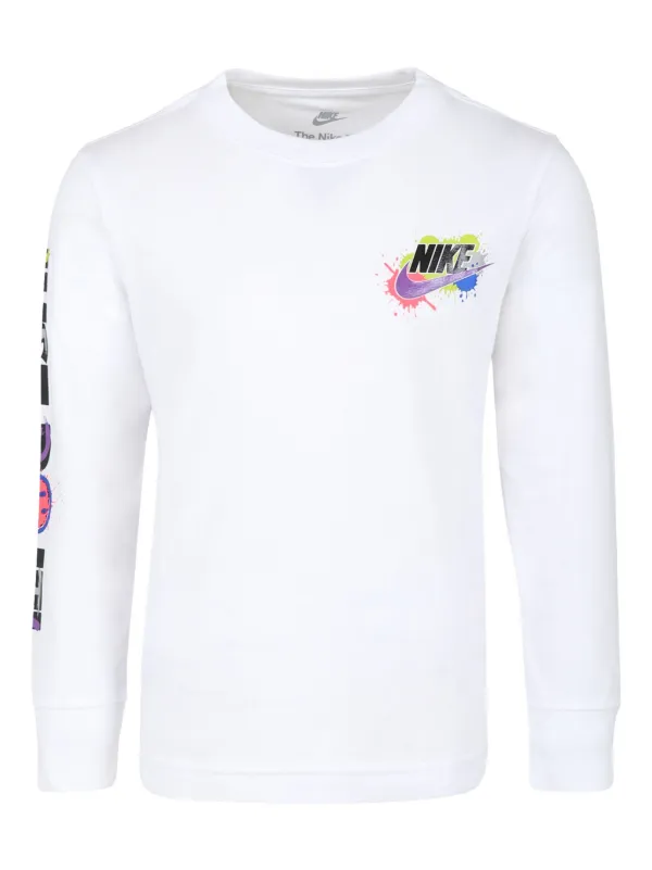 Nike Kids sudadera Just do It ninos Poliester Algodon 3 anos Blanco