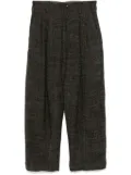 Ziggy Chen bouclé trousers - Brown