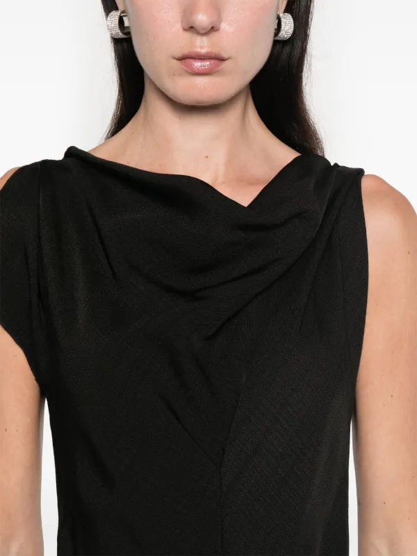 Victoria Beckham ドレープ ドレス | ブラック | FARFETCH JP