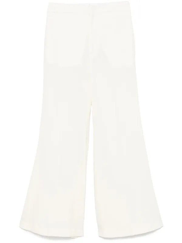 Victoria Beckham Kick Trousers in White