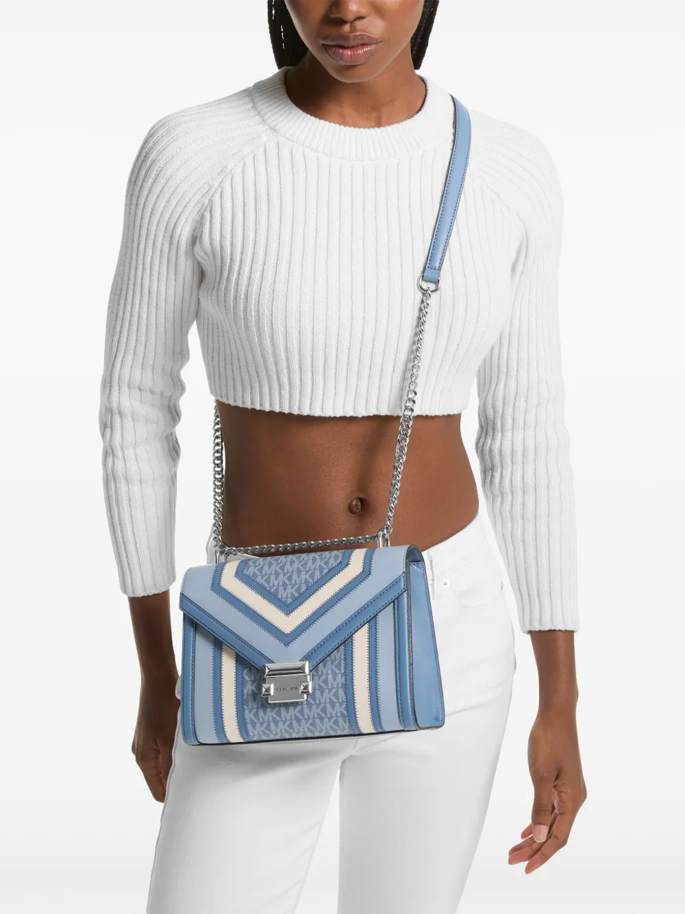 Michael Kors Whitney medium schoudertas Blauw