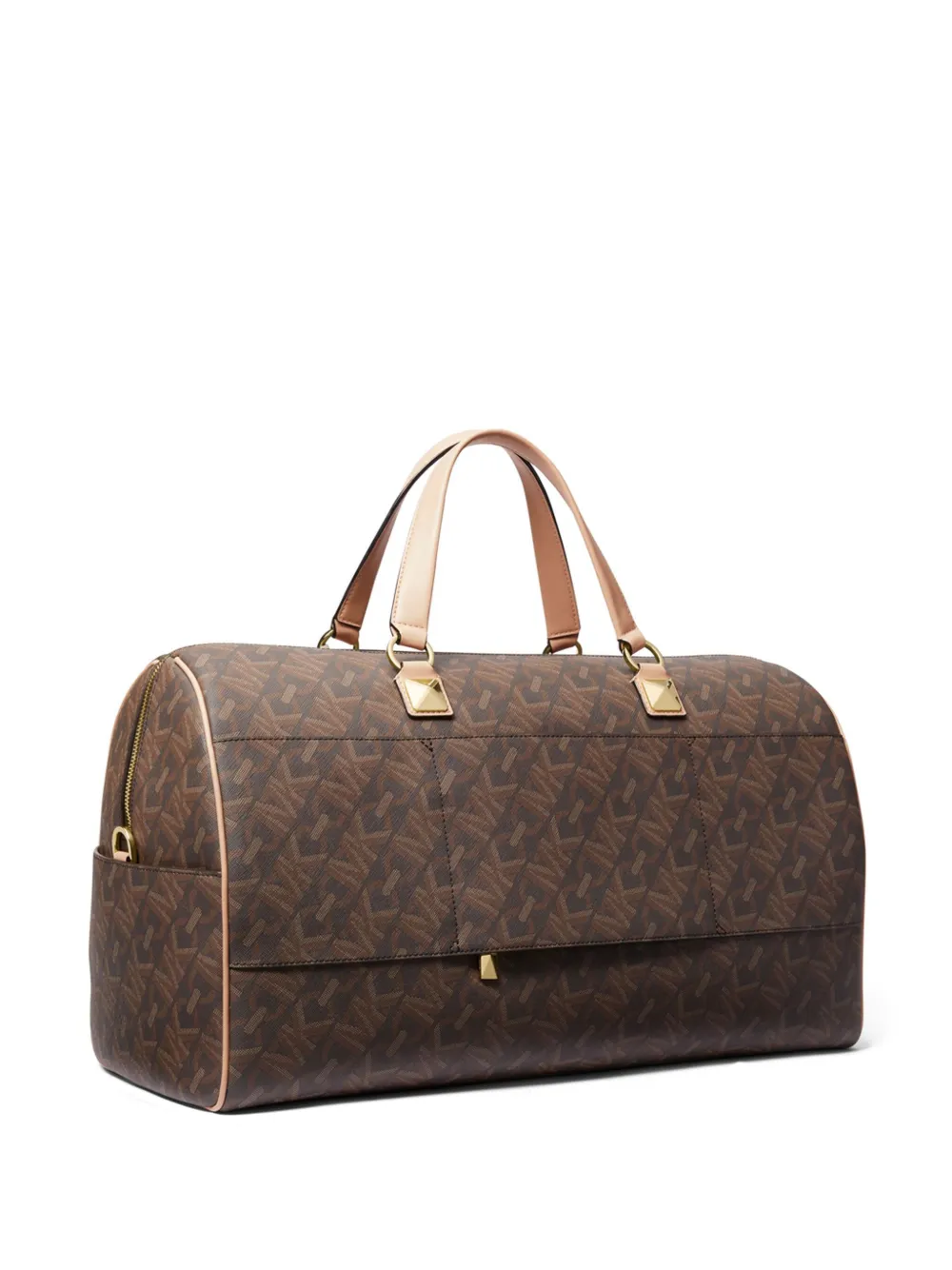 Michael Kors Grayson Empire grote reistas met logo Bruin