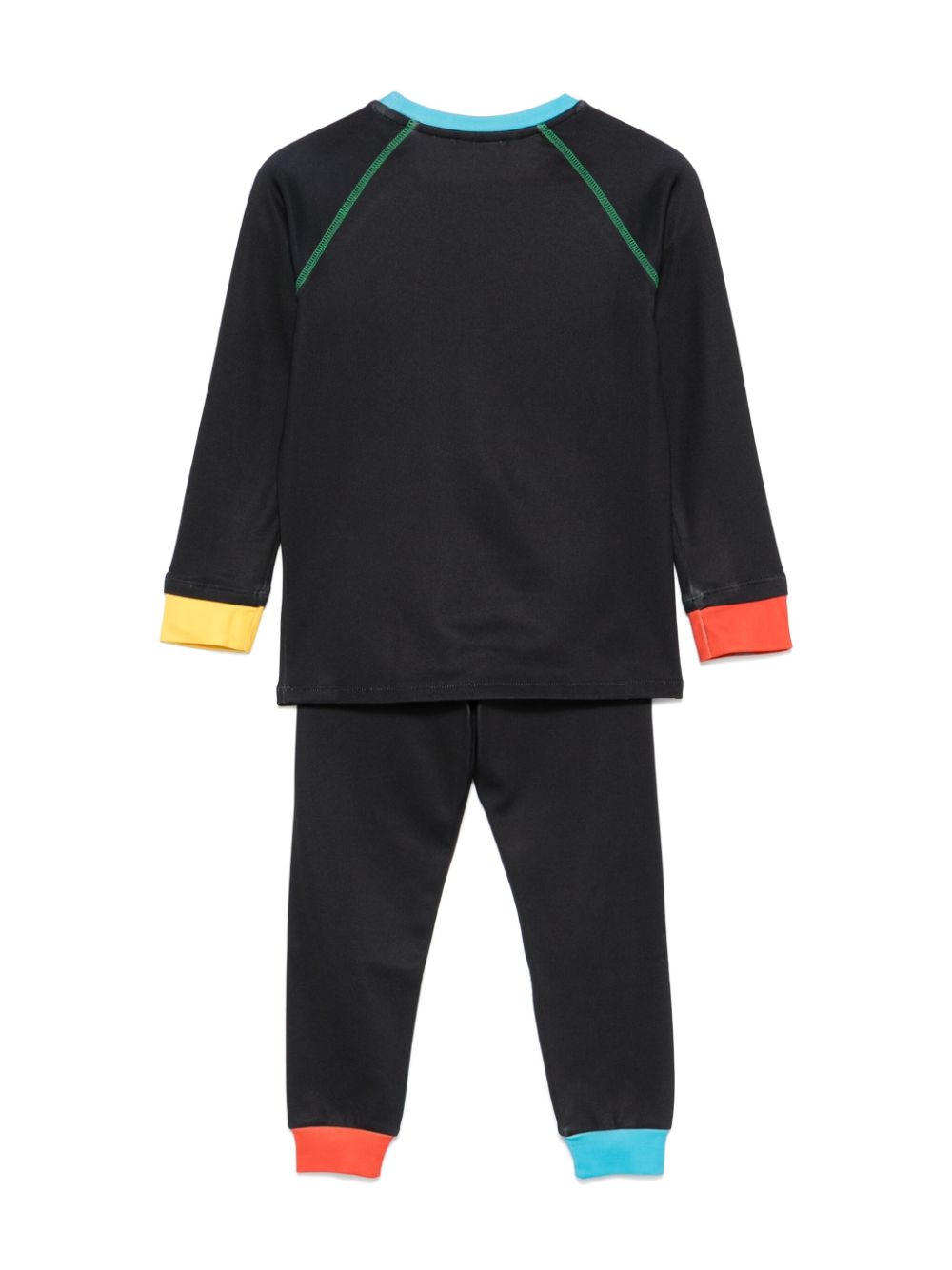 Stella McCartney Kids Trainingspak met contrasterende afwerking - Zwart