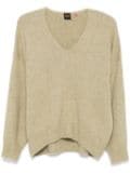 BOSS mélange-effect sweater - Green