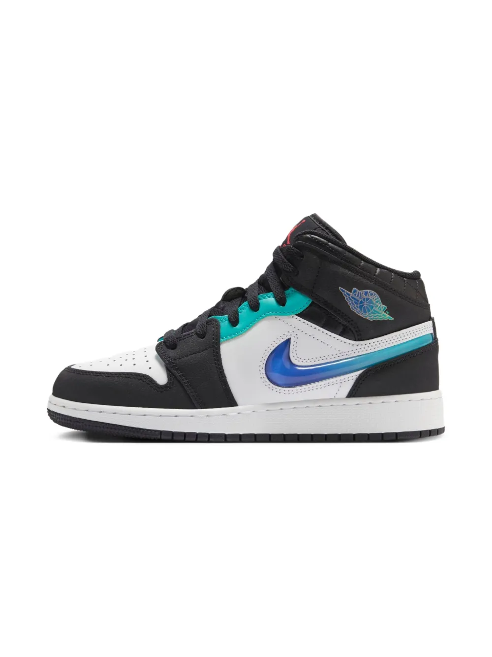 Jordan Kids 1 Mid SE "Black" sneakers White