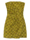 Alessandra Rich check dress - Yellow