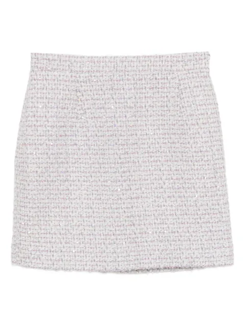 Alessandra Rich sequin-embellished tweed skirt