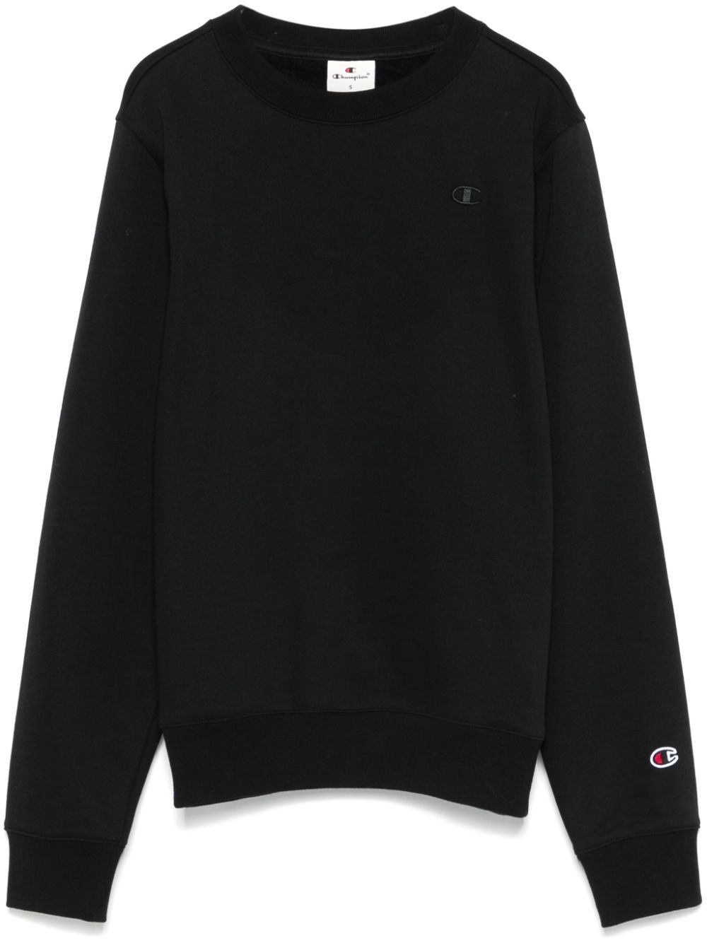 embroidered-logo sweatshirt