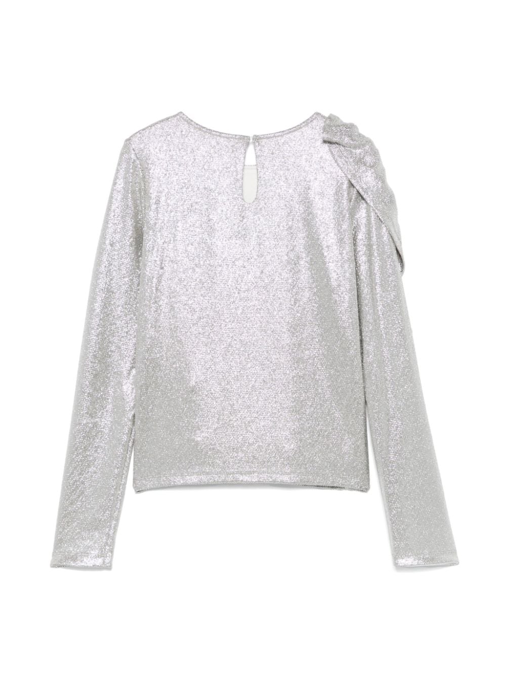 Shop Miss Blumarine Moda Top In Silver