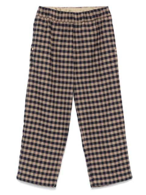 Versace Kids check-pattern trousers