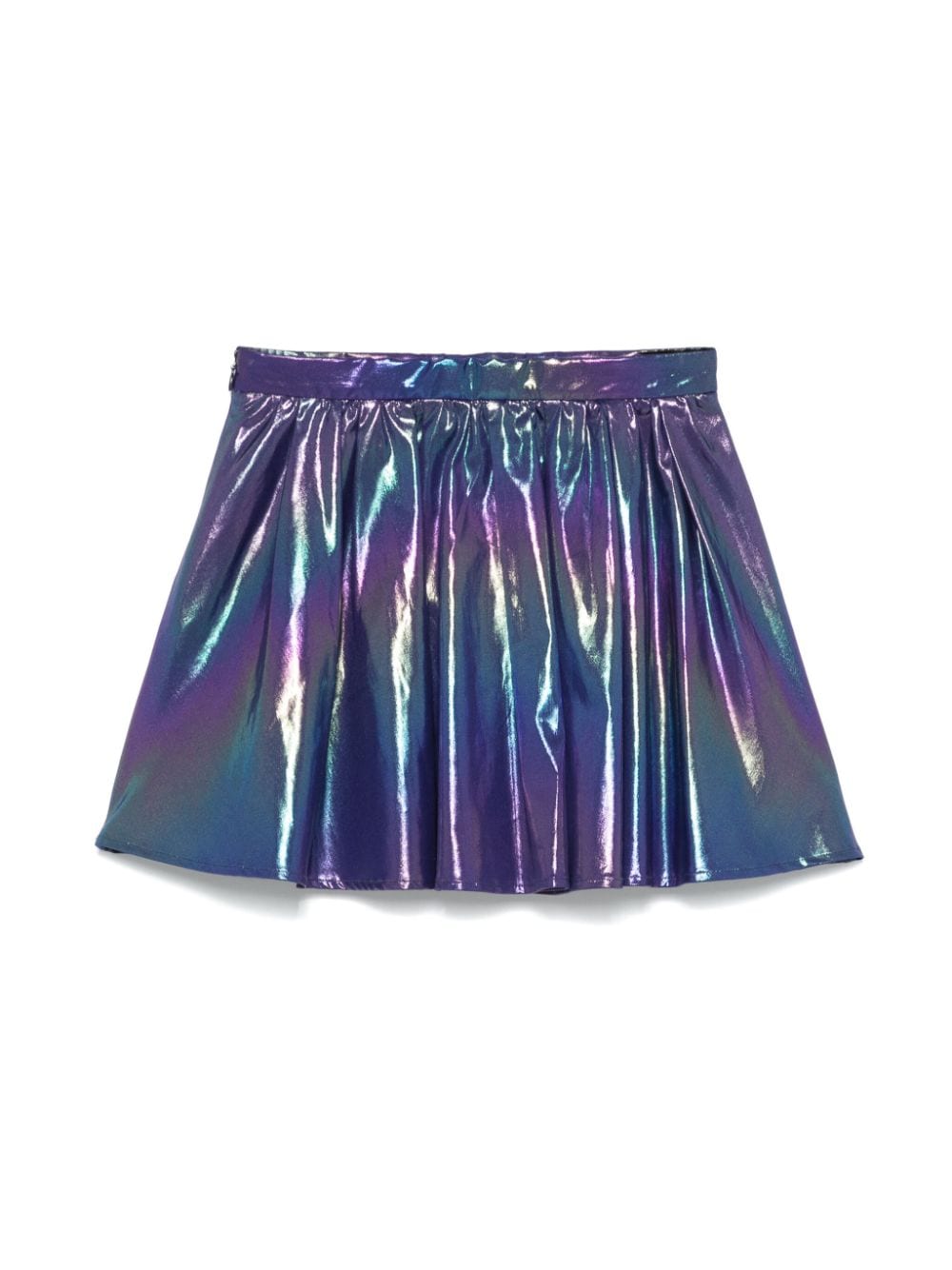 Versace Kids holographic-effect skirt - Blauw