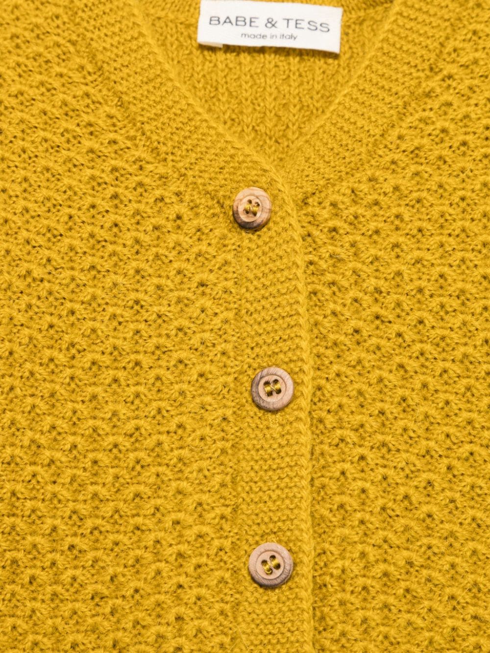 Shop Babe And Tess V-neck Cardigan In Yellow