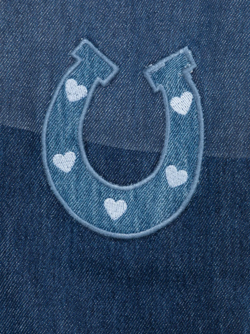 Stella McCartney Kids Jeans met hoefijzer-applicatie Blauw