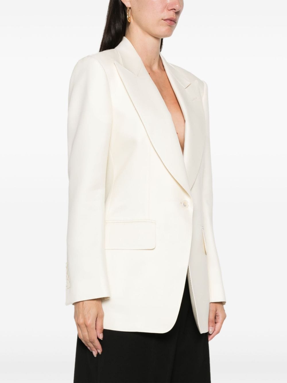 Shop Tom Ford Single-breasted Blazer In White