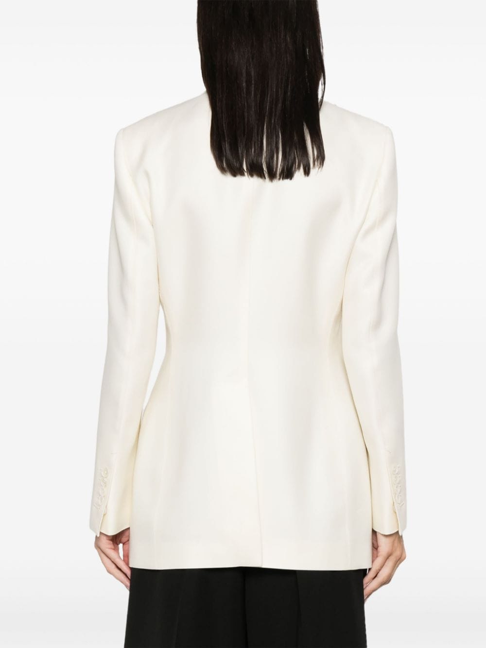 Shop Tom Ford Single-breasted Blazer In White