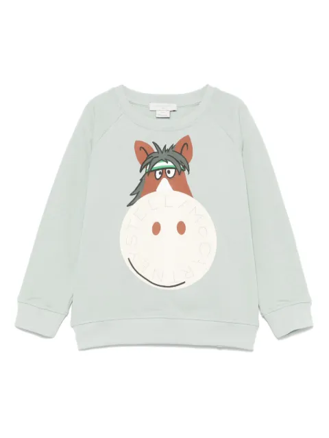 Stella McCartney Kids horse-print sweatshirt