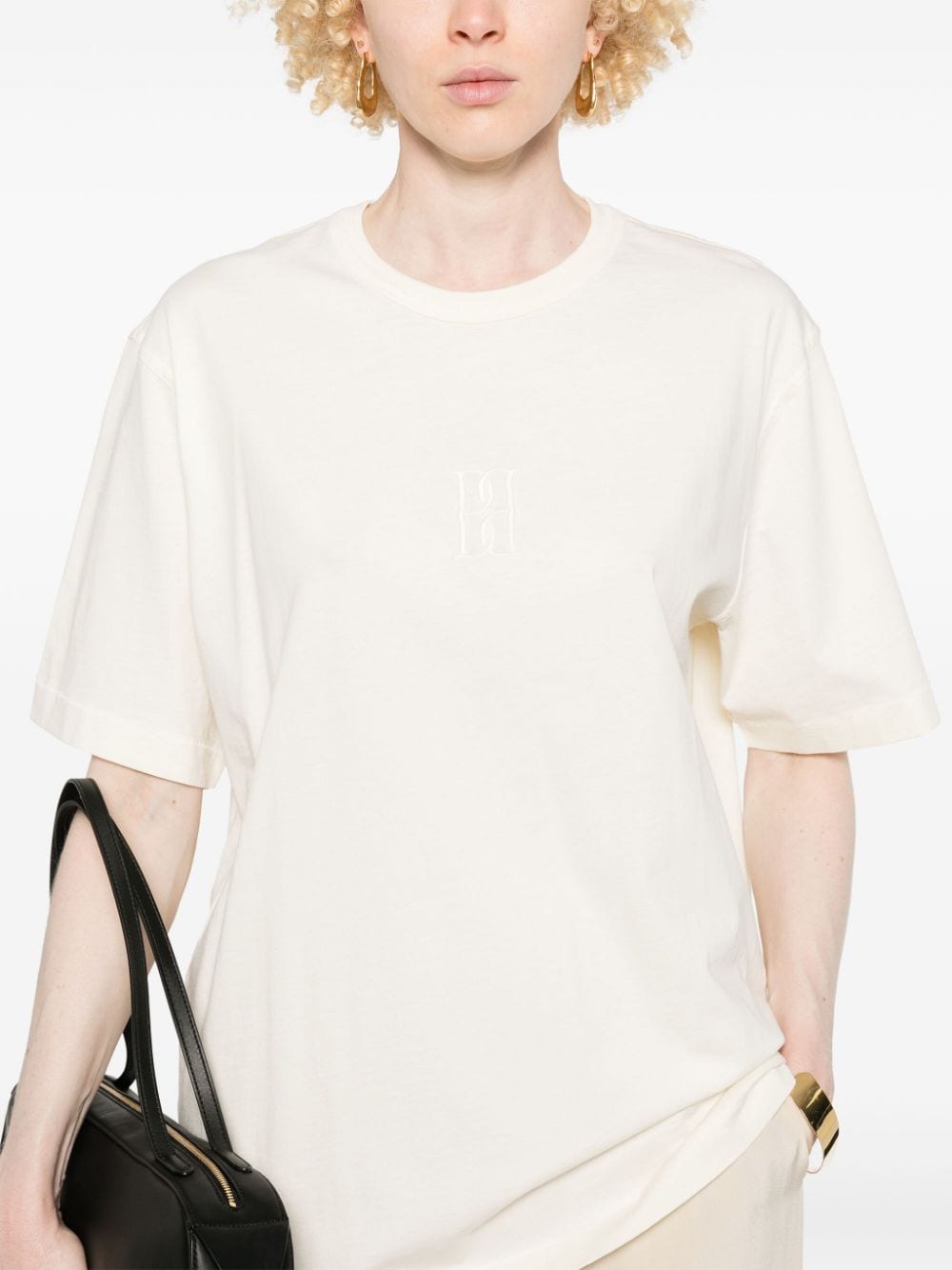 Shop By Malene Birger Fayeh T-shirt In Neutrals