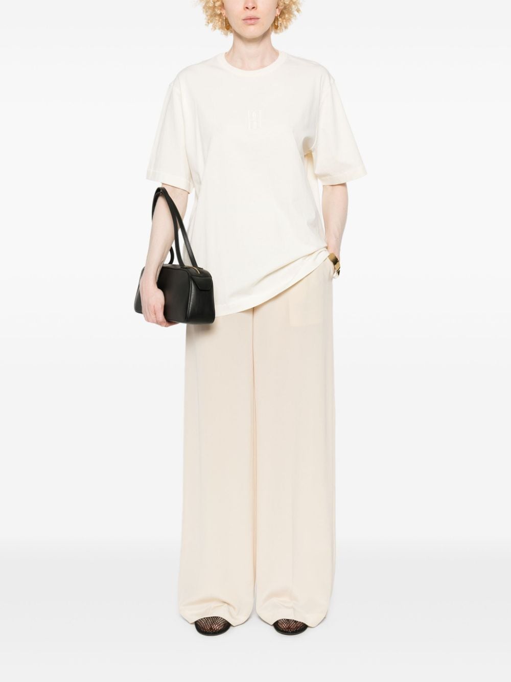 Shop By Malene Birger Fayeh T-shirt In Neutrals