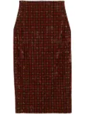 Pierre-Louis Mascia Ranat midi skirt - Red