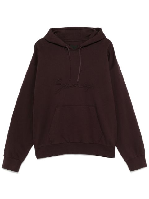 Givenchy logo-embossed hoodie Men