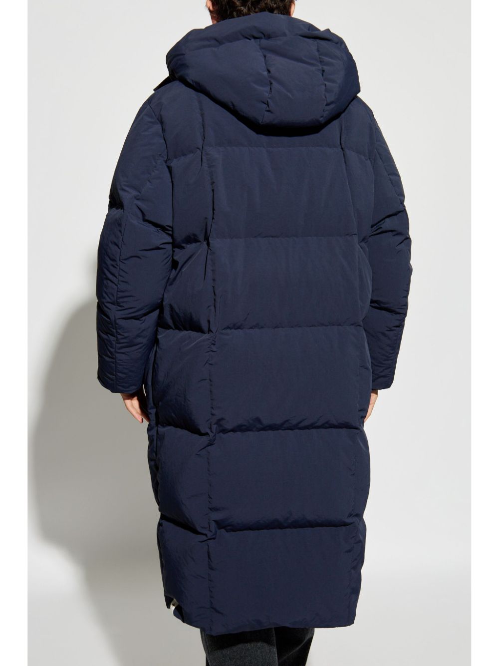 Shop Jil Sander Hooded Coat In Blue