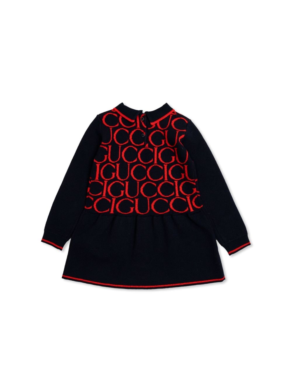 Gucci Kids logo-jacquard dress - Zwart