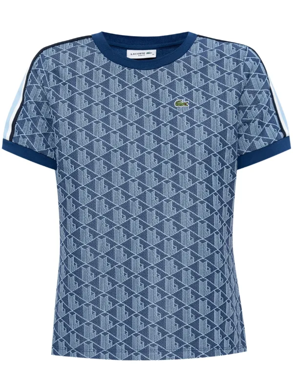Lacoste モノグラム Tシャツ | ブルー | FARFETCH JP