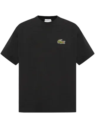 【関税送料込!!★正規品】LACOSTE Ｔシャツ Lacoste ロゴ Tシャツ | ブラック | FARFETCH JP
