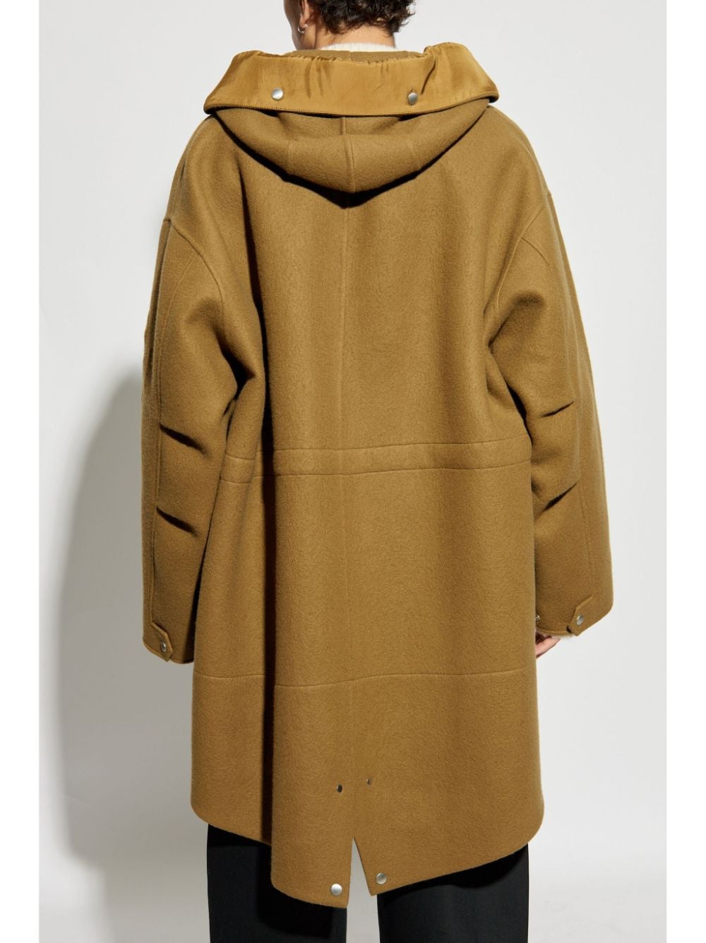 Shop Jil Sander Virgin Wool Coat In Brown